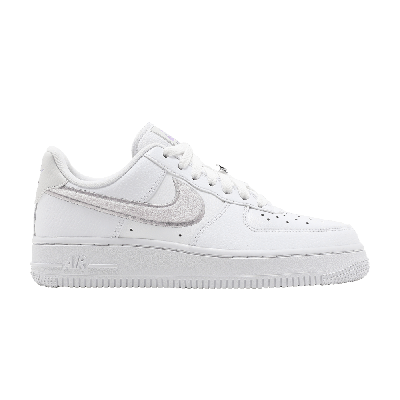 Pre-owned Nike Wmns Air Force 1 '07 Essential 'chenille Swoosh - White Lilac'