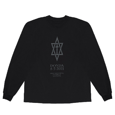 Pre-owned Kanye West Donda Long-sleeve 'black'