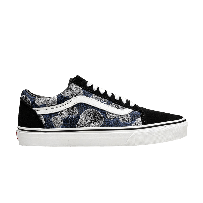 Pre-owned Vans Old Skool 'wireframe Skulls' In Black