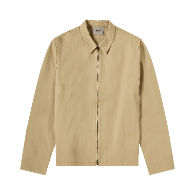 Pre-owned Essentials Fear Of God  Twill Jacket 'khaki' In Brown