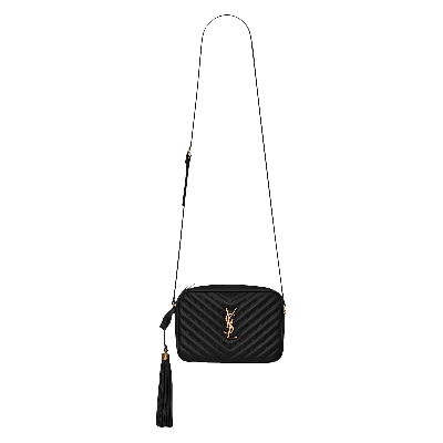 Pre-owned Saint Laurent Lou Camera Bag 'nero' In Black