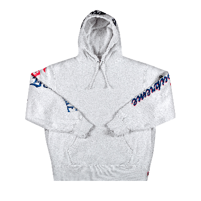 Pre-owned Supreme Multi Logo Hooded Sweatshirt 'ash Grey'