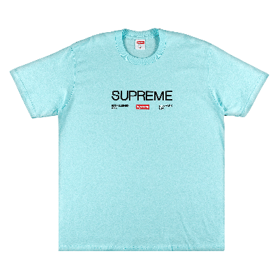 Pre-owned Supreme Est. 1994 Tee 'turqouise' In Blue