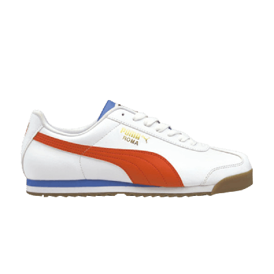 Pre-owned Puma Roma Basic Plus 'white Grenadine'