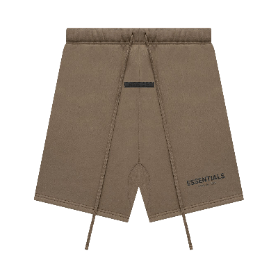 Pre-owned Essentials Fear Of God  Sweatshort 'harvest' In Brown