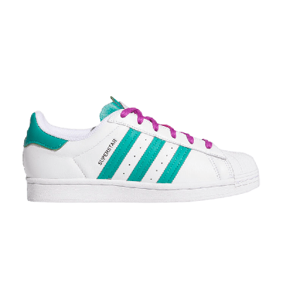 Pre-owned Adidas Originals Wmns Superstar 'white Glory Green'
