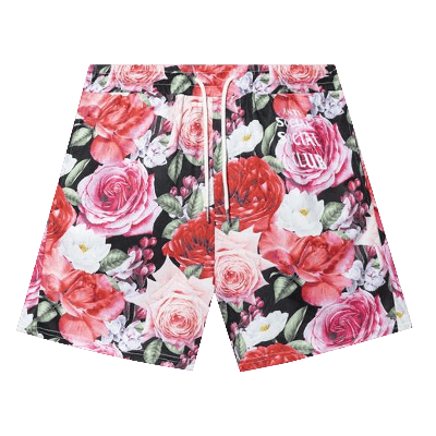 Pre-owned Anti Social Social Club Guard Down Shorts 'flower' In Pink