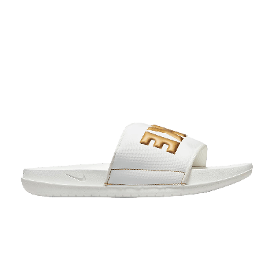 Pre-owned Nike Wmns Offcourt Slide 'summit White Metallic Gold'