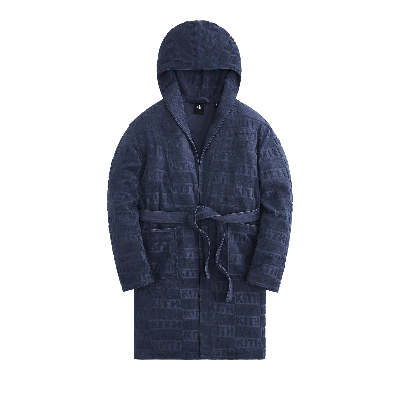 Pre-owned Kith For Calvin Klein Terry Robe 'dark Indigo' In Blue