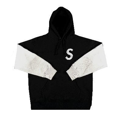 Pre-owned Supreme S Logo Split Hooded Sweatshirt 'black'