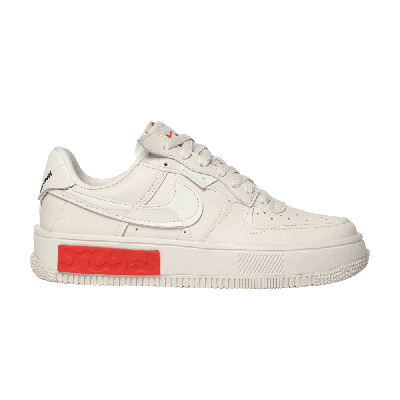Pre-owned Nike Wmns Air Force 1 Fontanka 'pearl White University Red' In Cream