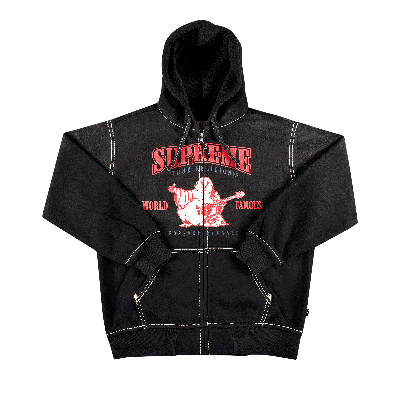 Pre-owned Supreme X True Religion Zip Up Hooded Sweatshirt 'black'