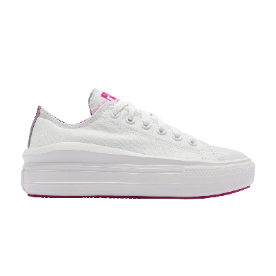 Pre-owned Converse Wmns Chuck Taylor All Star Move Low 'white Purple'