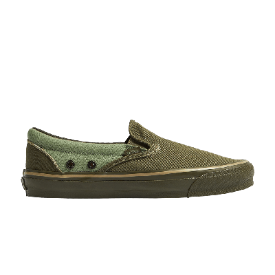 Pre-owned Vans Nigel Cabourn X Og Classic Slip-on Lx 'usmc Army Mix' In Green