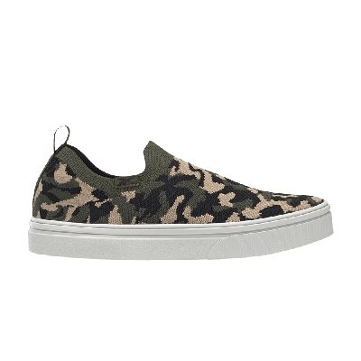 Pre-owned Reebok Wmns Onlux Slip-on 'camo' In Green