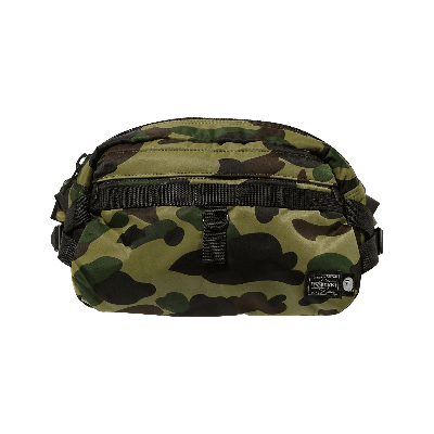 Pre-owned Bape X Porter Yoshida 1st Camo Waist Bag 'green'