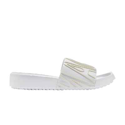 Pre-owned Air Jordan Wmns Jordan Nola Slide 'triple White'