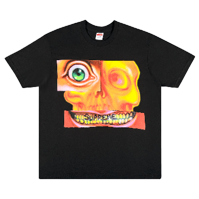 SUPREME Pre-owned Kids'  Face Tee 'black'