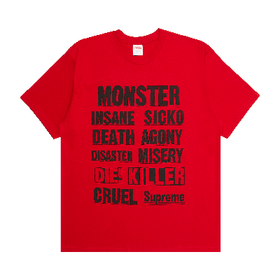 Pre-owned Supreme Monster Tee 'red'