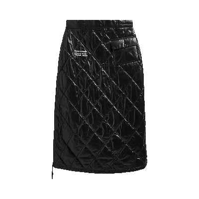 Pre-owned Moncler X Fragment Quilted Shiny Outerwear Skirt 'black'