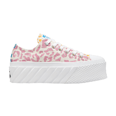 Pre-owned Converse Wmns Chuck Taylor All Star 2x Platform Low 'welcome To The Wild' In Multi-color