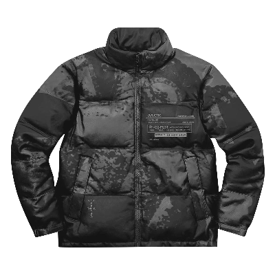 Pre-owned Cactus Jack By Travis Scott X Ps5 System Reflective Down Puffer 'black'