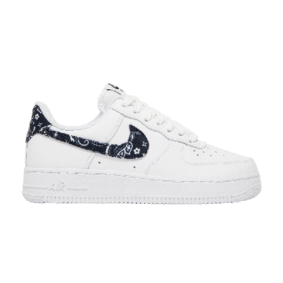 Pre-owned Nike Wmns Air Force 1 '07 Essentials 'black Paisley' In White