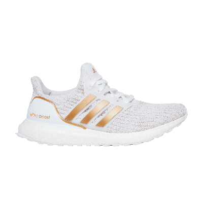 Pre-owned Adidas Originals Wmns Ultraboost 4.0 Dna Wide 'white Copper Metallic'