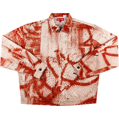 Supreme Denim Jacket Red SS25 Supreme Bandana Jacquard Denim