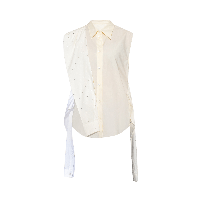 Pre-owned Mm6 Maison Margiela 6 Logo Shirt 'off White'