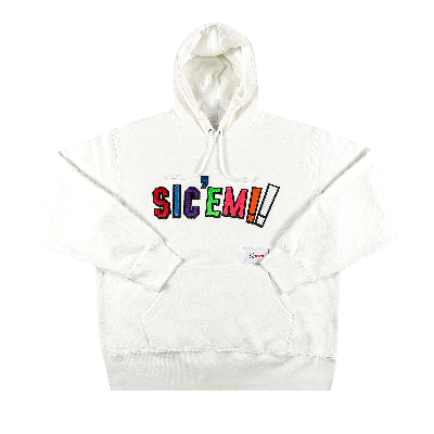 Pre-owned Supreme X Wtaps Sic'em! Hooded Sweatshirt 'white' | ModeSens
