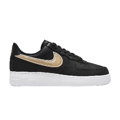 Pre-owned Nike Wmns Air Force 1 '07 Essential 'black Metallic Gold'