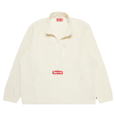 Pre-owned Polartec Half Zip Pullover 'natural' In Cream