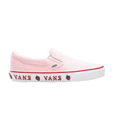 Pre-owned Vans Classic Slip-on 'sidewall Print - Strawberry' In Pink
