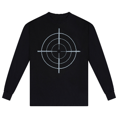 Pre-owned Kanye West Donda Chicago Listening Event Bullseye Long-sleeve T-shirt 'black'