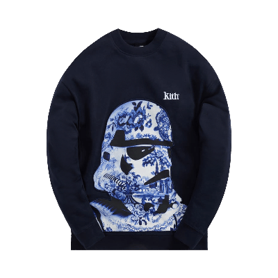 Pre-owned Kith For Star Wars Trooper Crewneck 'nocturnal' In Blue