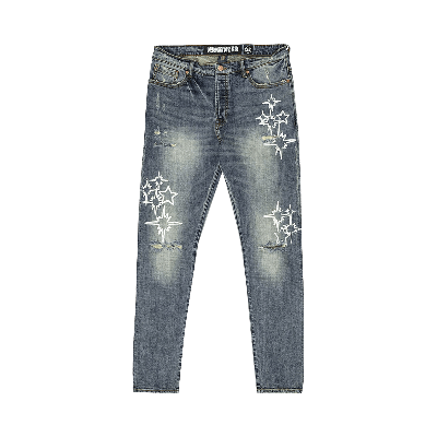 Pre-owned Billionaire Boys Club Constellation Jean 'polaris' In Blue