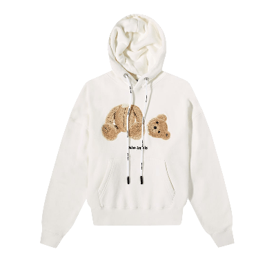 Pre-owned Palm Angels Pa Bear Hoody 'white/brown'