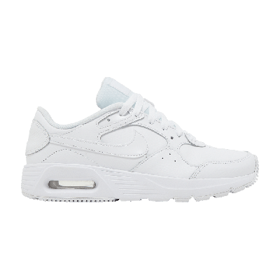 Pre-owned Nike Wmns Air Max Sc Leather 'triple White'