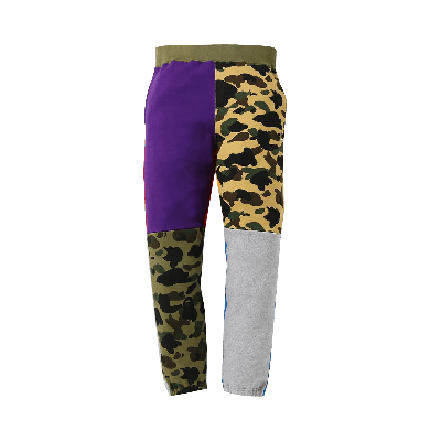 Pre-owned Bape 1st Camo Crazy Sweatpants 'multicolor' In Multi-color