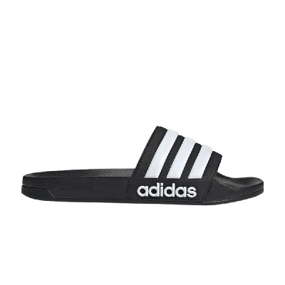 Pre-owned Adidas Originals Adilette Shower Slide 'black White'