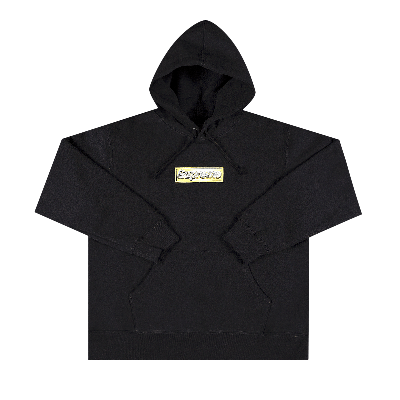 Pre-owned Supreme Bling Box Logo Hooded Sweatshirt 'black'