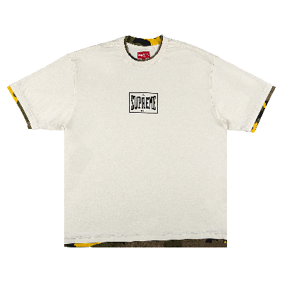 Pre-owned Supreme Kids'  Layered Short-sleeve Top 'natural' In Cream
