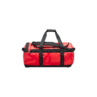 Pre-owned The North Face X Kaws Medium Basecamp Duffle 'brilliant Coral' In Red