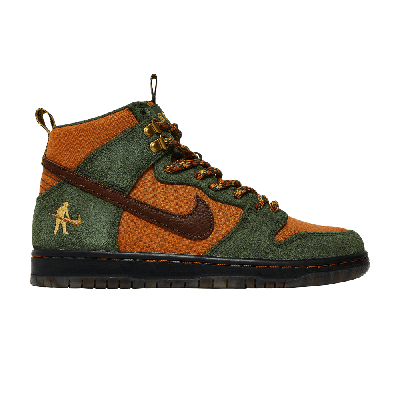 Pre-owned Nike Pass~port X Dunk High Sb 'workboot' In Green