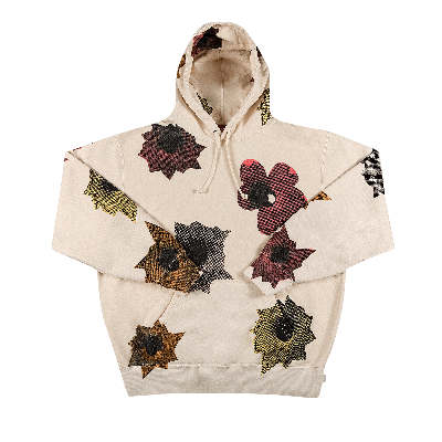 Pre-owned Supreme X Nate Lowman Hooded Sweatshirt 'natural' In Cream