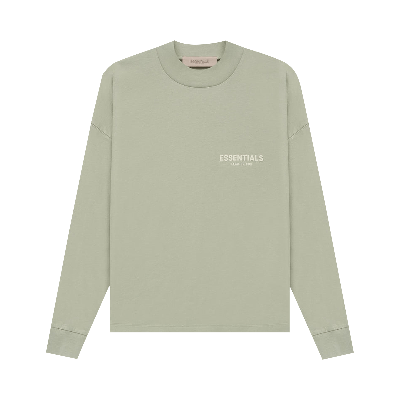 Pre-owned Essentials Fear Of God   Long-sleeve Tee 'sea Foam' In Green