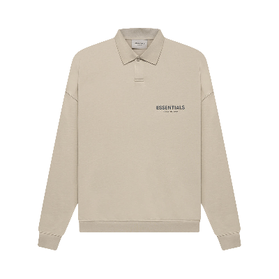 Pre-owned Essentials Fear Of God  Long-sleeve Polo 'string' In Tan