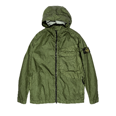 Pre-owned Stone Island Membrana 3l Tc Jacket 'olive' In Green | ModeSens