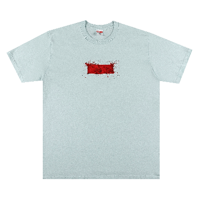 Pre-owned Supreme Ralph Steadman Box Logo Tee 'pale Blue'